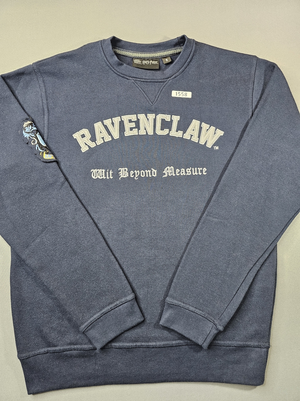 Wizarding World Harry Potter Ravenclaw Crewneck Sweatshirt Navy Blue Size S